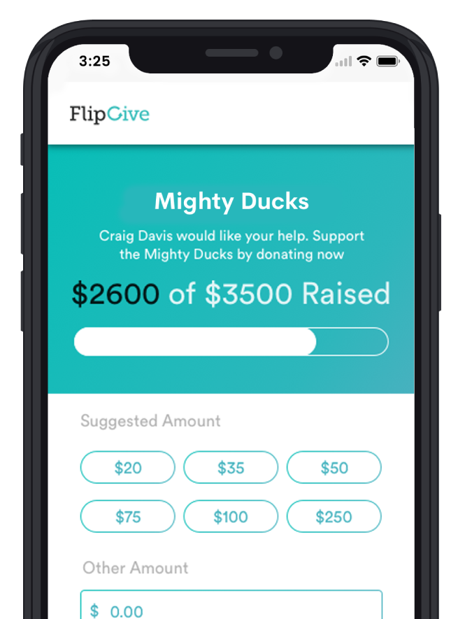 Flipgive apppage donate