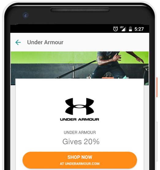 Brand screen