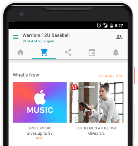 Shop screen
