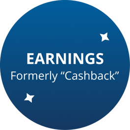 Earnings: Formerly cash back