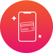 Mobile phone eGift card icon