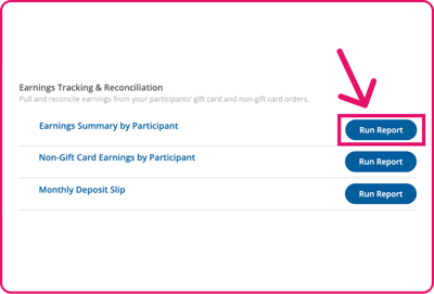 Report Selection Page