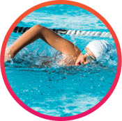 Competitive swimmer