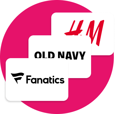 Fanatics, Old Navy, H&M logos