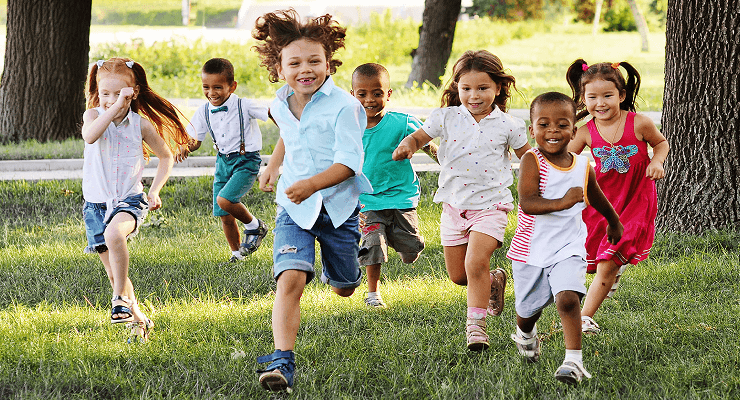 Kids running