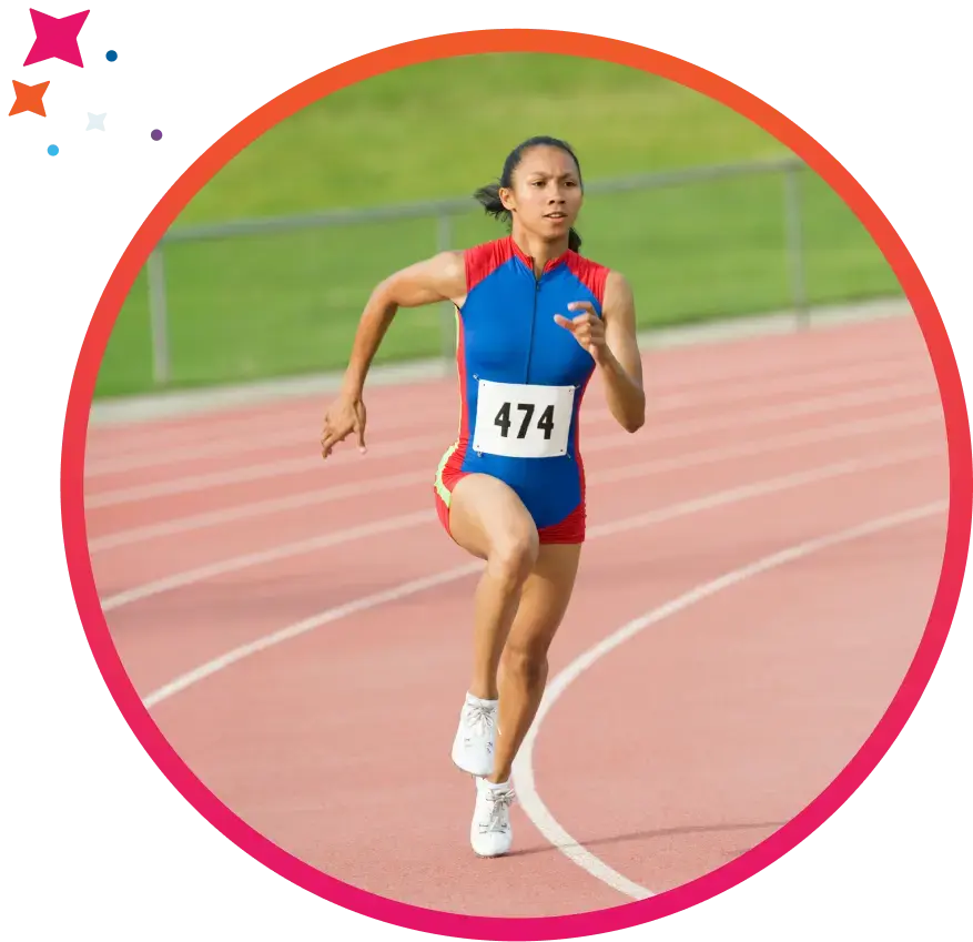 Track and field runner